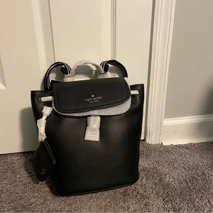 NWT Kate Spade Rosie Medium Flap Backpack | Pebble Leather